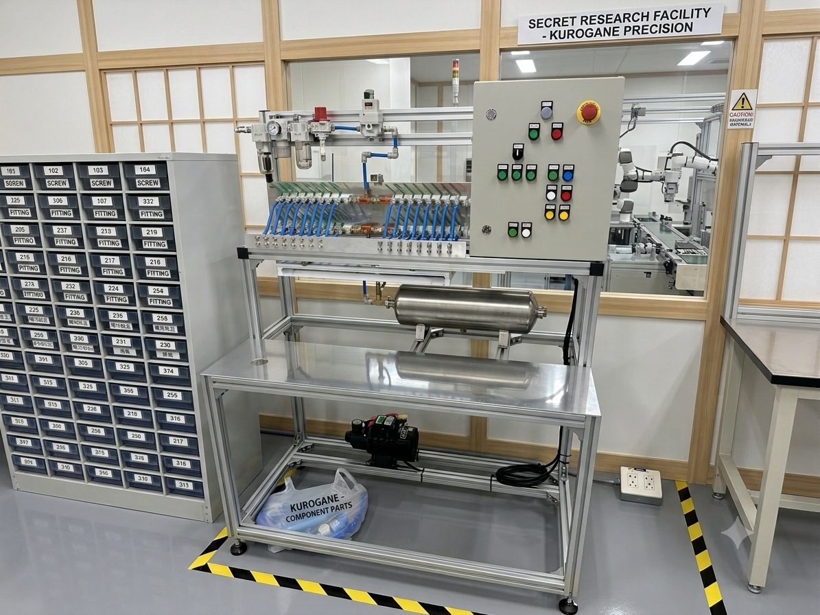 Leak detection system deployed on a client production line